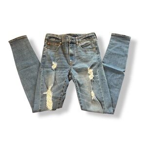[Aeropostale] High Rise Distressed Jeggings